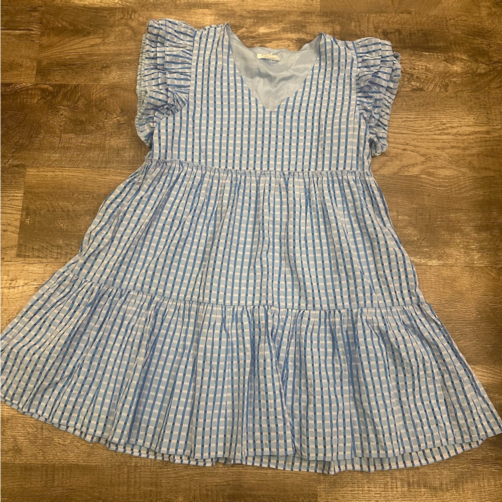THML Women’s Large Blue and White‎ Dress